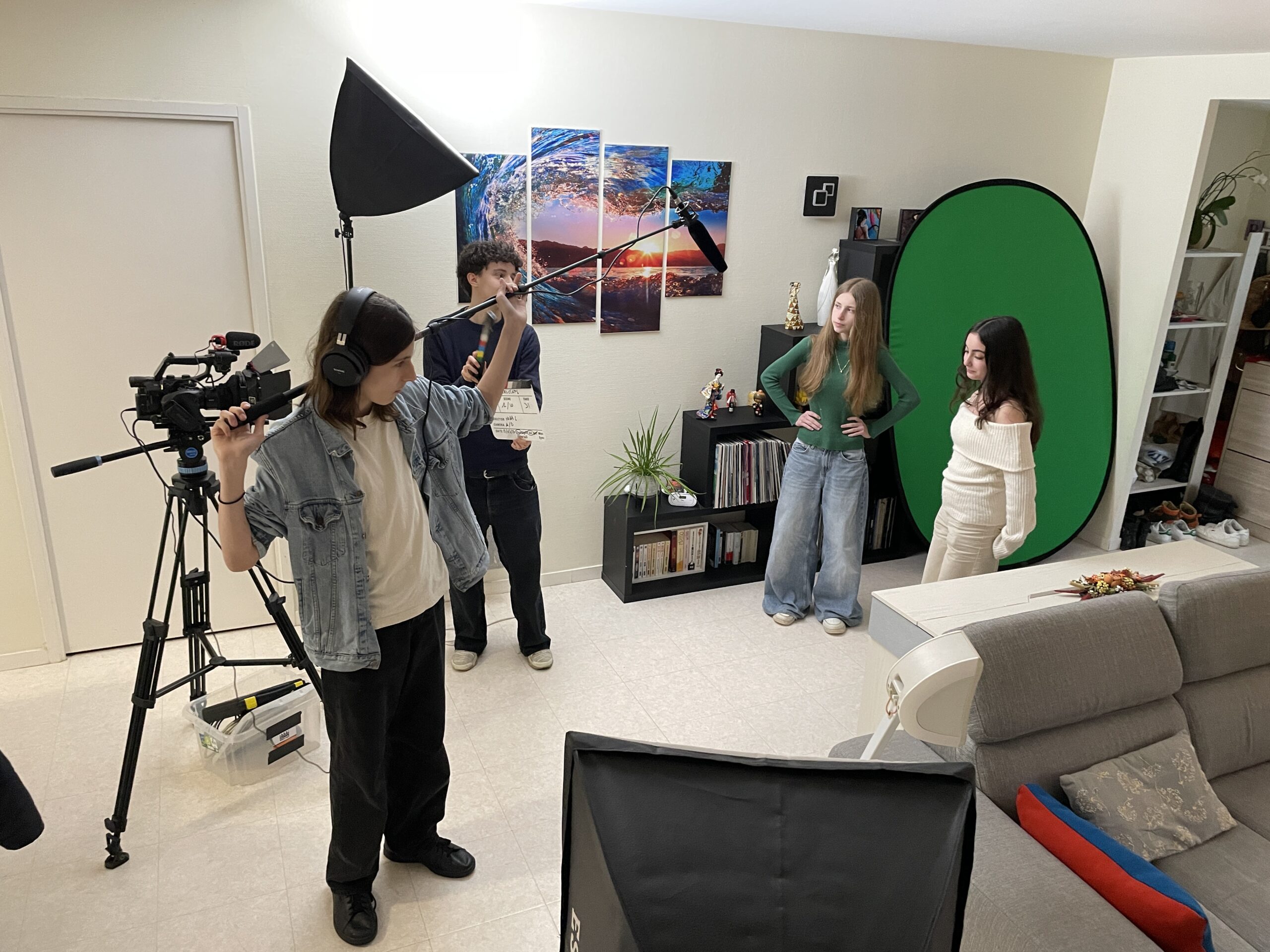 Les Premiers Claps en tournage